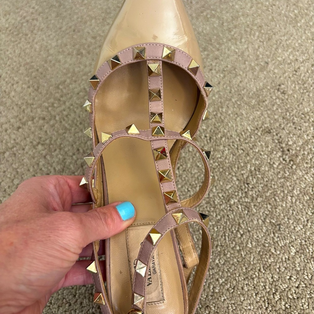 Valentino Garavani Patent Rockstud Caged Pumps 100 MM size 39 - Picture 9 of 16
